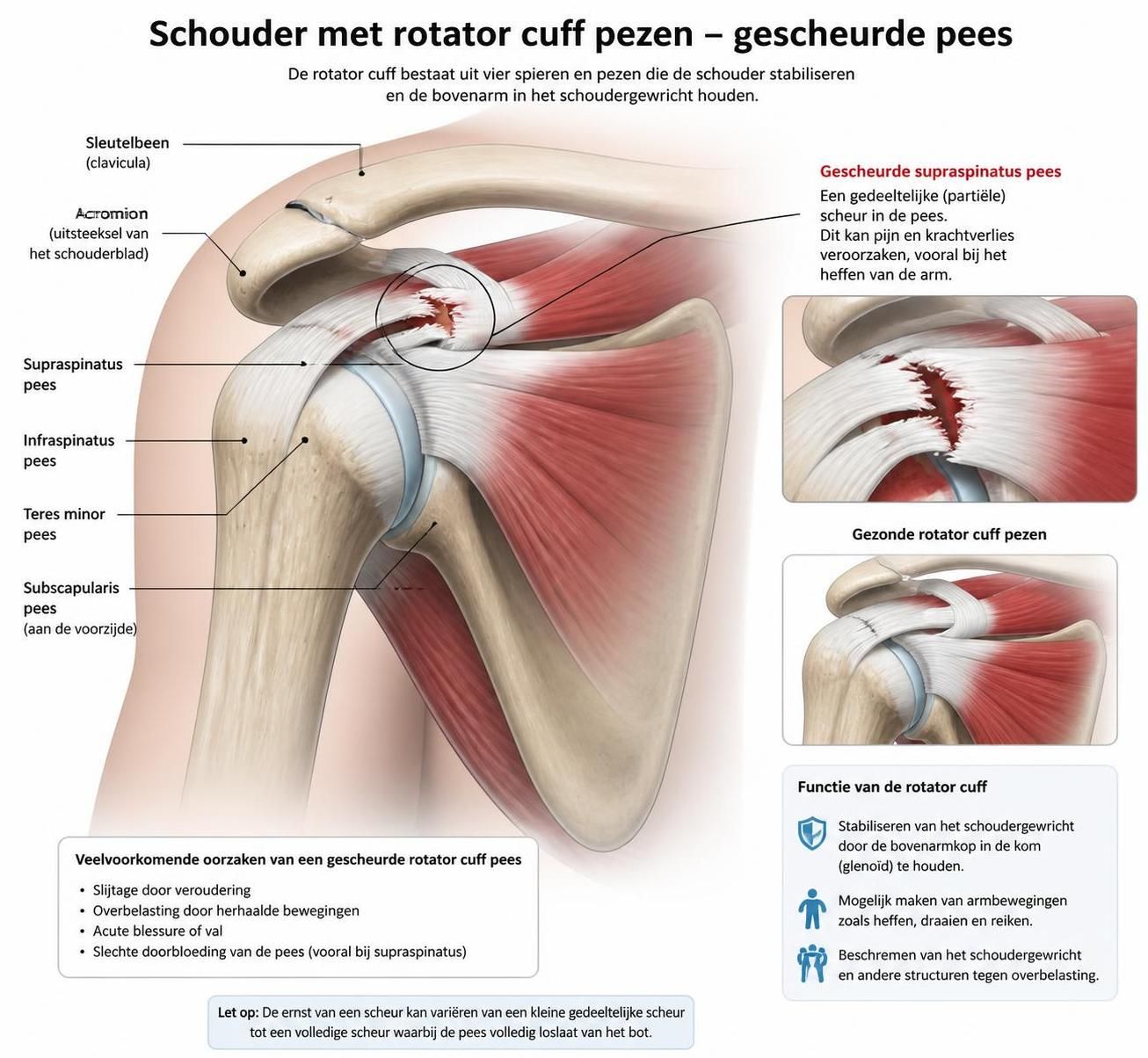 ontdek alles over gescheurde pezen in de schouder: symptomen, oorzaken, behandelingen en hersteladvies voor een sneller en beter herstel.