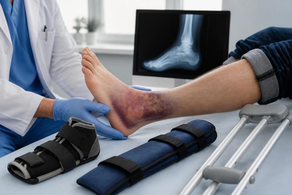 ontdek hoe je een gebroken enkel kunt herkennen en leer over de meest effectieve behandelmethoden voor een snel herstel.