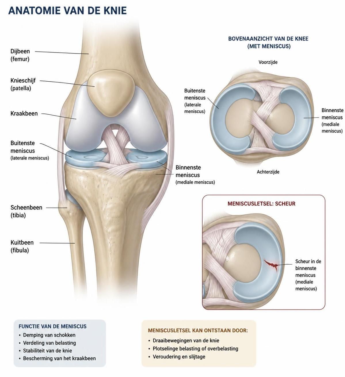 ontdek de risico's van te lang doorlopen met een kapotte meniscus en leer over effectieve behandelingsopties om pijn en verdere schade te voorkomen.