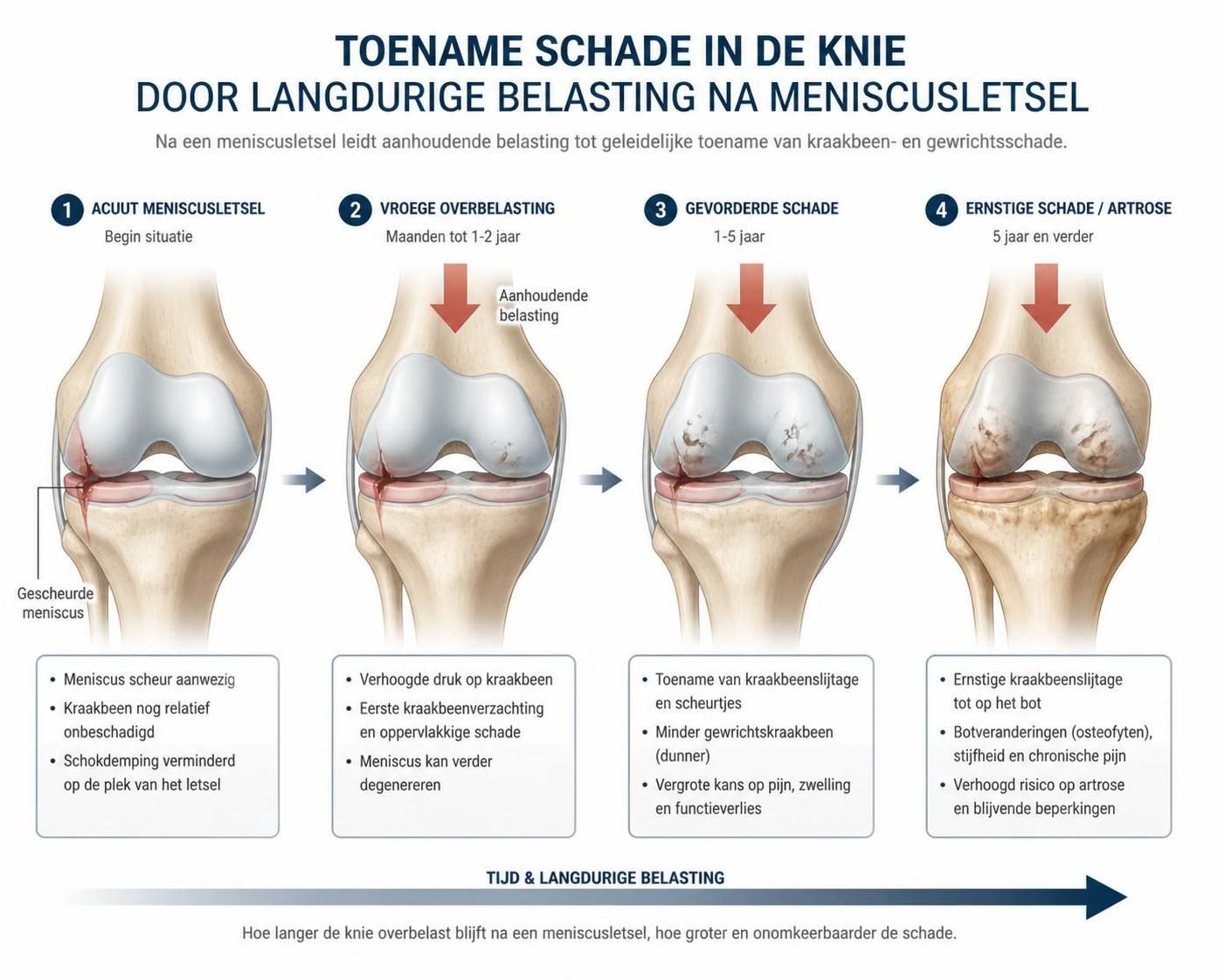 ontdek de risico's van het te lang negeren van een kapotte meniscus en leer over effectieve behandelingsmogelijkheden om blijvende schade te voorkomen.