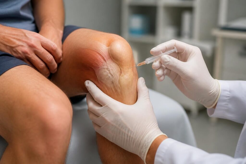 ontdek alles wat u moet weten over een injectie in de knie, inclusief het proces, de voordelen en mogelijke risico's voor een beter inzicht in uw behandeling.