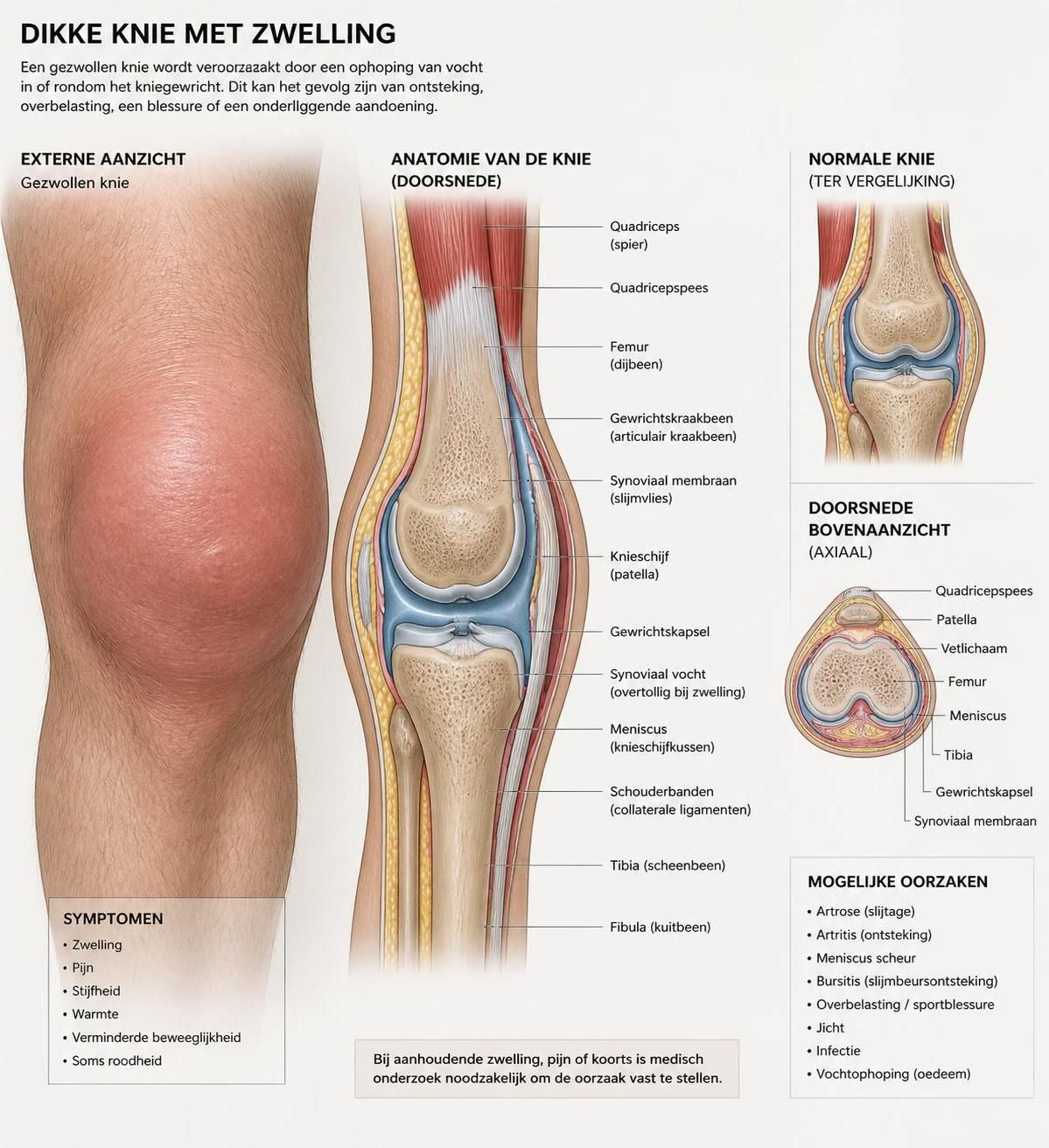 ontdek de oorzaken van een dikke knie en effectieve behandelingen om pijn en zwelling te verminderen. leer hoe je een dikke knie kunt herkennen en aanpakken.