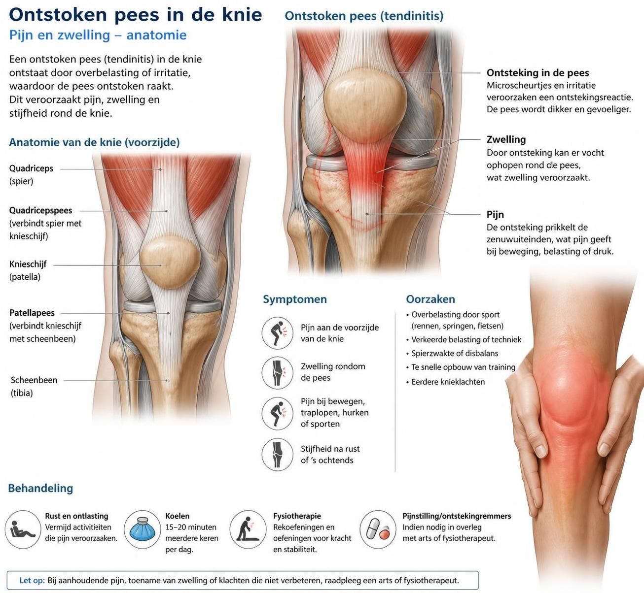 leer hoe je een ontstoken pees in de knie herkent, de symptomen begrijpt en effectieve behandelingen toepast om snel te herstellen.