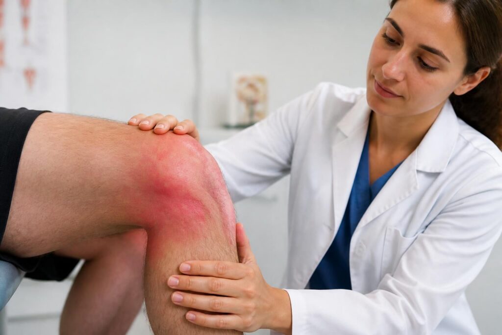 leer hoe je een ontstoken pees in de knie kunt herkennen, ontdek de symptomen en ontdek effectieve behandelingen om pijn te verminderen en herstel te bevorderen.