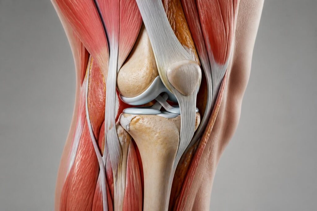 ontdek hoe de spieren rond de knie samenwerken om stabiliteit te bieden en beweging mogelijk te maken, en leer meer over hun belangrijke functies.