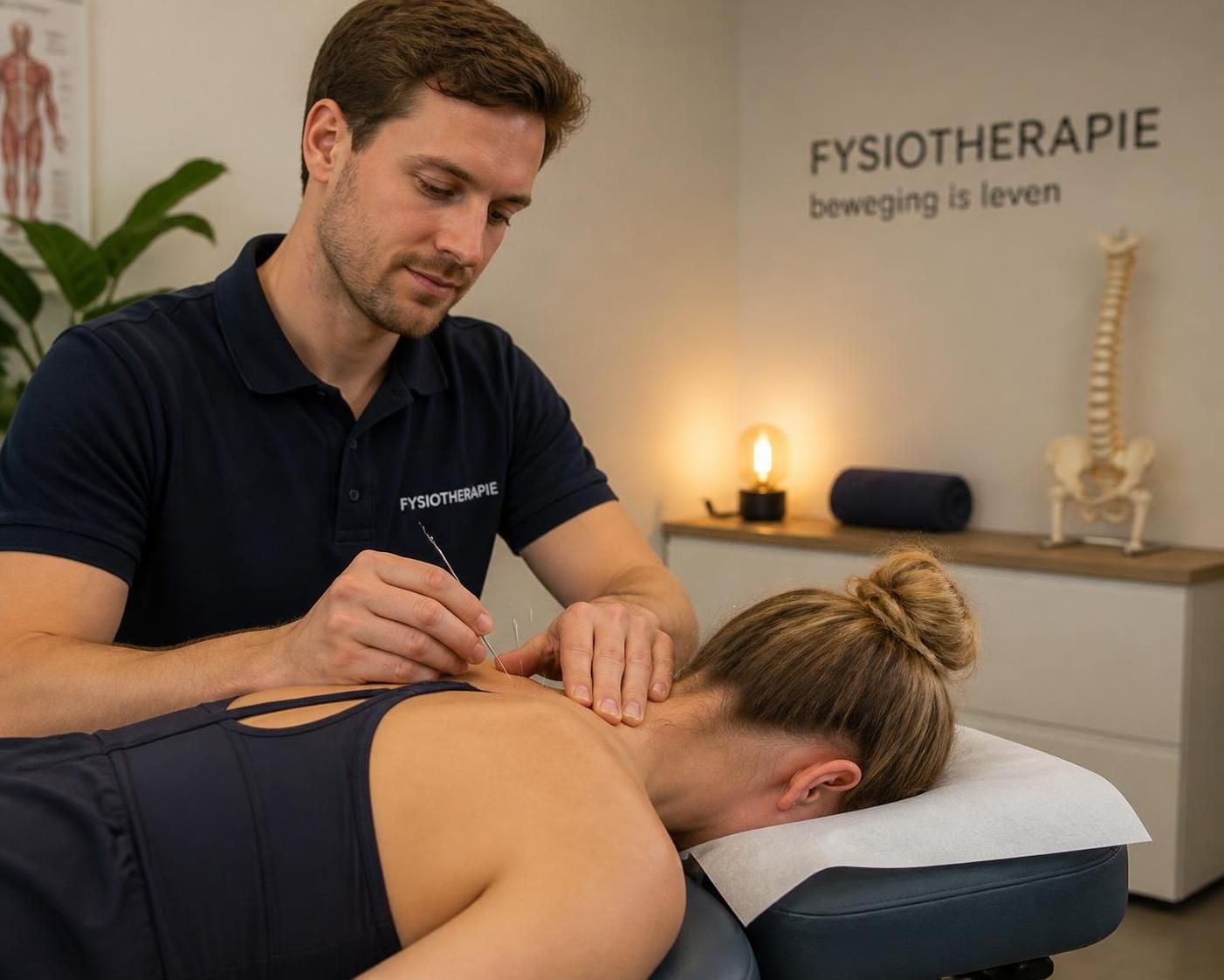 ontdek wat dry needling is en hoe deze effectieve behandeling helpt bij het verminderen van pijn en spierspanning in de nekspieren voor meer comfort en mobiliteit.