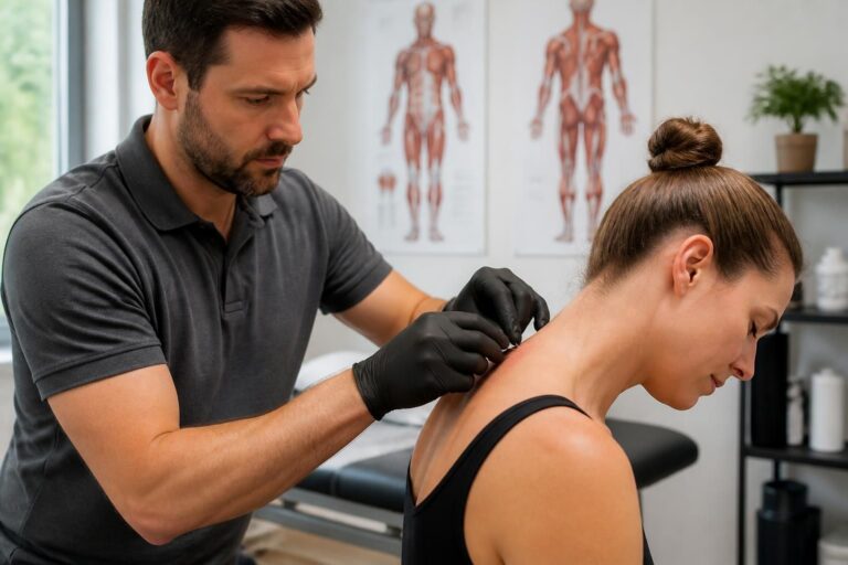 ontdek wat dry needling is en hoe deze techniek kan helpen bij het verlichten van nekspierpijn en het verbeteren van mobiliteit.